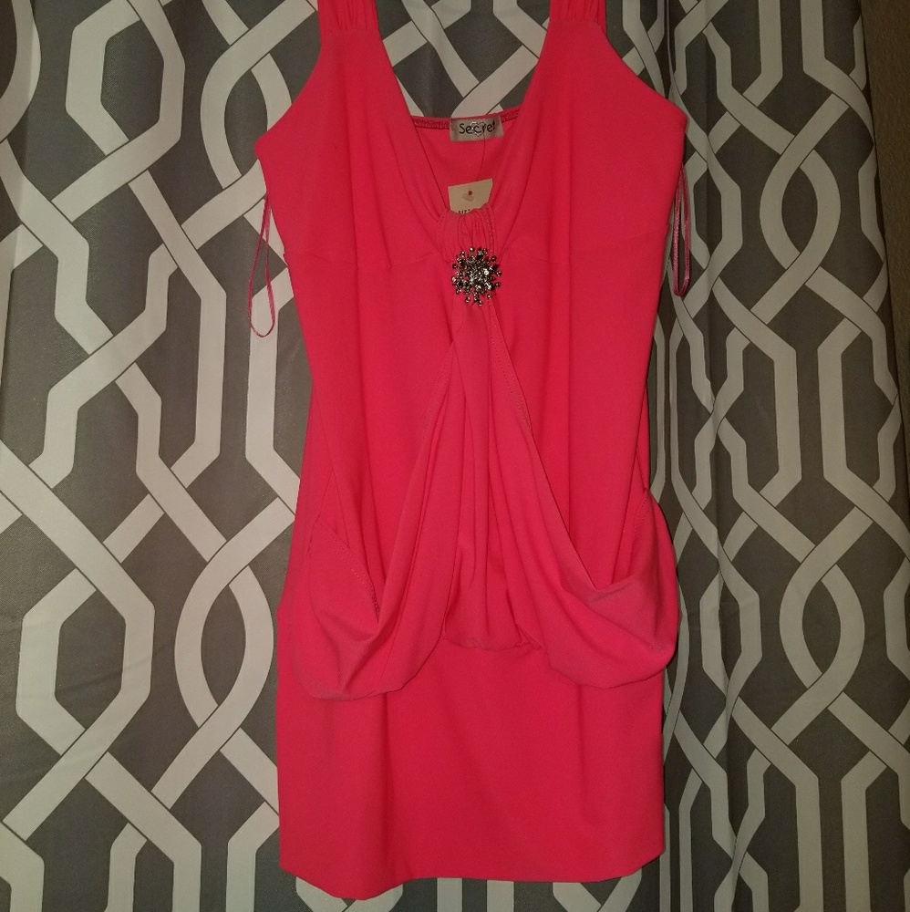 Neon pink tunic/dress